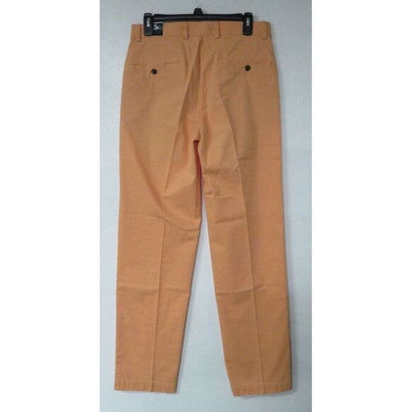 Brooks Brothers 346 Salmon Pink Colored Khaki Pnats Flat Front Size 30/32 Cotton - Picture 2 of 5